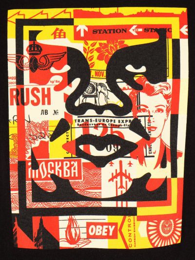 OBEY 3 Face Collage Men's Tee