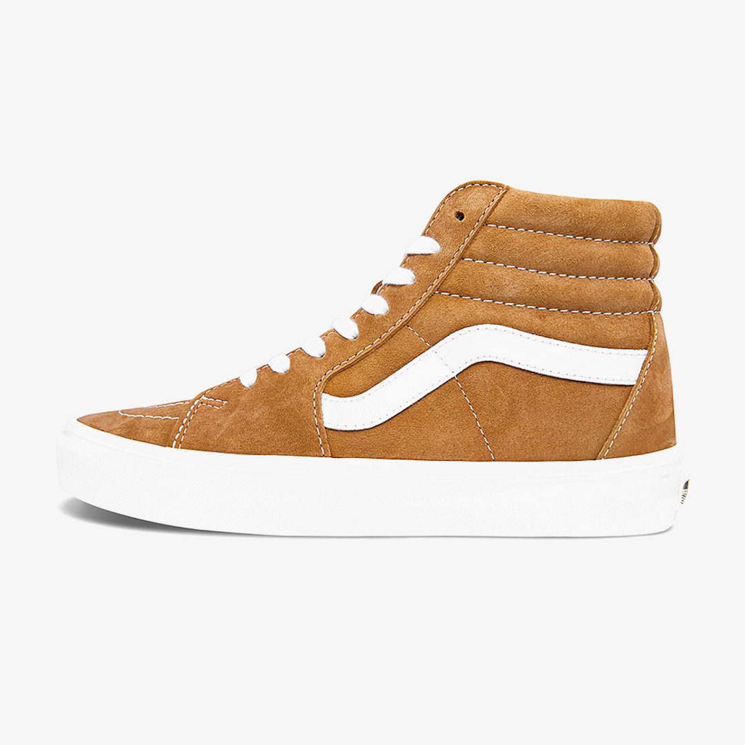 vans sk8 hi brown suede