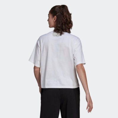 adidas Essentials Logo Cropped T-Shirt - Loose FIT