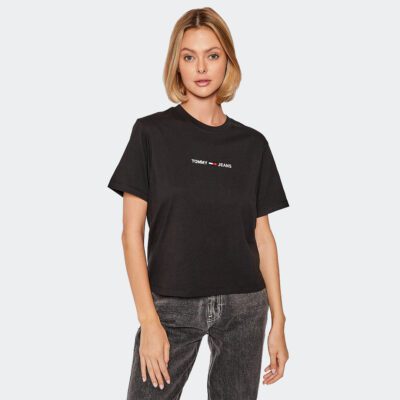 Tommy Jeans Linear Logo Γυναικείο T-shirt