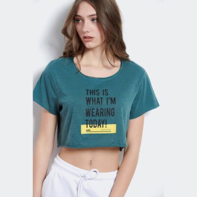 BodyTalk Γυναικεία cropped μπλούζα