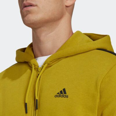 adidas Future Icons 3-Stripes Fleece Full-Zip Hoodie (