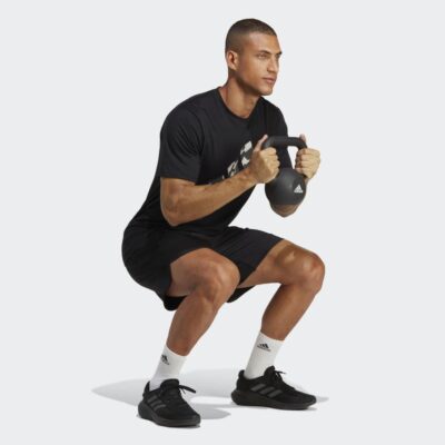 adidas Train Essentials Seasonal Logo Ανδρικό T-Shirt Προπόνησης