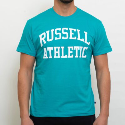 Russell Athletic Ανδρική Κοντομάνικη Μπλούζα Πετρόλ