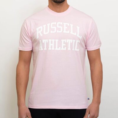 Russell Athletic Ανδρική Κοντομάνικη Μπλούζα Ροζ