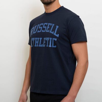 Russell Athletic Ανδρική Κοντομάνικη Μπλούζα Μπλε