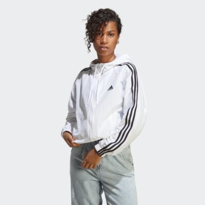 Adidas Essentials 3-Stripes Woven Windbreaker Αντιανεμική Γυναικεία Ζακέτα