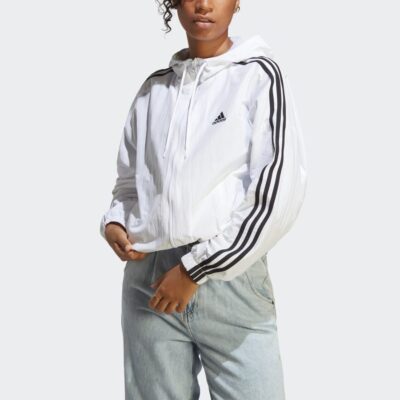 Adidas Essentials 3-Stripes Woven Windbreaker Αντιανεμική Γυναικεία Ζακέτα