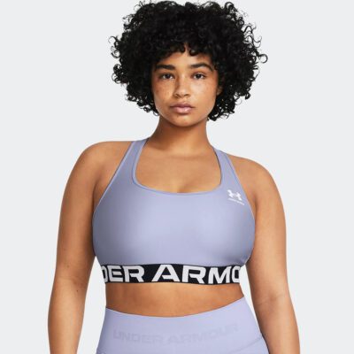 Under Armour HeatGear® Armour Mid Branded Sports Bra