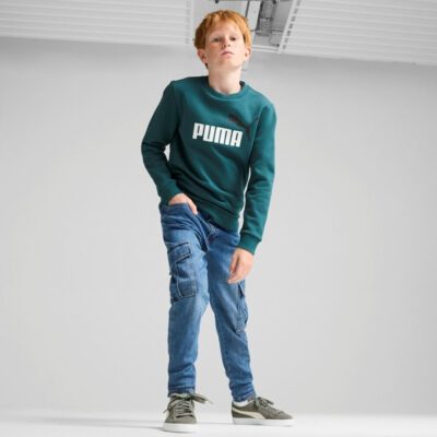 Puma Essentials+ 2 Col Big Logo Crew Παιδικό Φούτερ