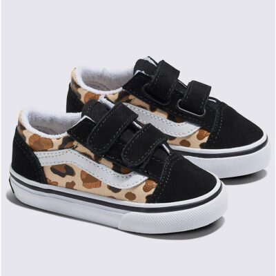 Vans Old Skool V Leopard Glitter Βρεφικά Παπούτσια