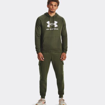 Under Armour Rival Fleece Big Logo Ανδρική Μπλούζα με Κουκούλα