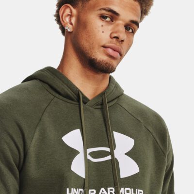 Under Armour Rival Fleece Big Logo Ανδρική Μπλούζα με Κουκούλα