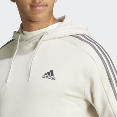 adidas Essentials Fleece 3-Stripes Αντρικό Φούτερ με κουκούλα