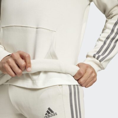 adidas Essentials Fleece 3-Stripes Αντρικό Φούτερ με κουκούλα