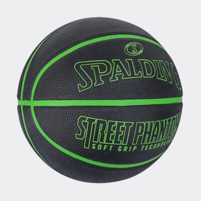 Spalding Street Phantom Blk Green Sgt Μπάλα Μπάσκετ