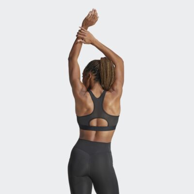 adidas Powerreact Training Medium-Support Zip Bra