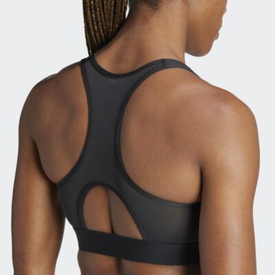 adidas Powerreact Training Medium-Support Zip Bra