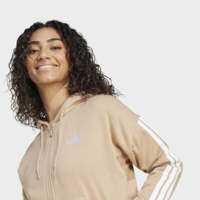 adidas Essentials 3-Stripes Full-Zip Fleece Γυναικεία Ζακέτα