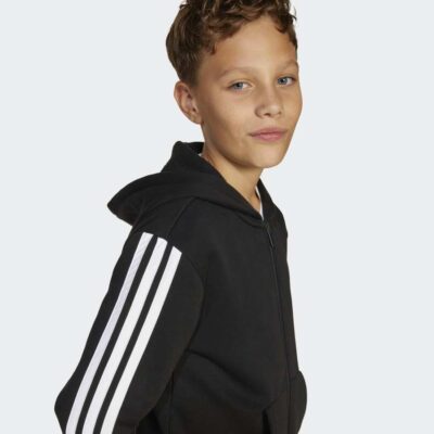 adidas Essentials Full-Zip Hoodie Παιδική Ζακέτα με Κουκούλα