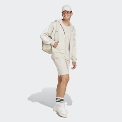 adidas Essentials French Terry 3-Stripes Full-Zip Hoodie Ανδρική Ζακέτα