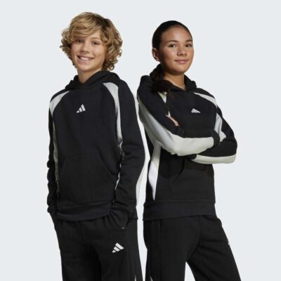adidas Seasonal Essentials Colorblock Fleece Παιδικό Φούτερ με Κουκούλα