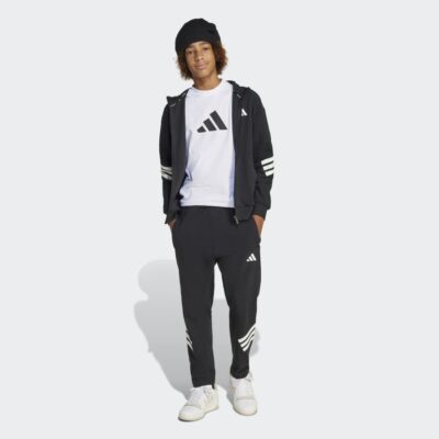 adidas Future Icons 3-Stripes Full-Zip Hooded Παιδική Ζακέτα με Κουκούλα