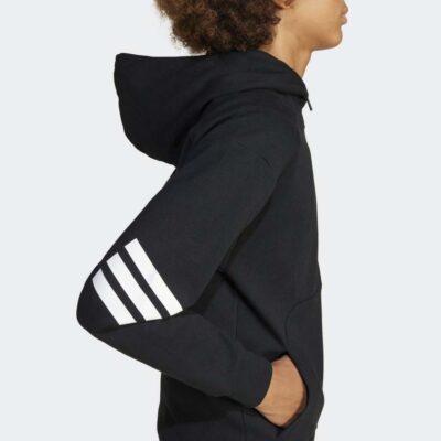 adidas Future Icons 3-Stripes Full-Zip Hooded Παιδική Ζακέτα με Κουκούλα