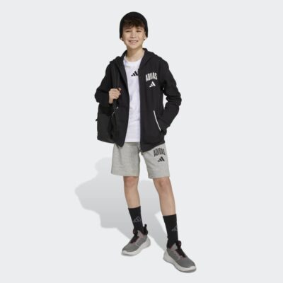 adidas Seasonals Essentials Collegiate Typography Full-Zip Παιδική Ζακέτα με Κουκούλα
