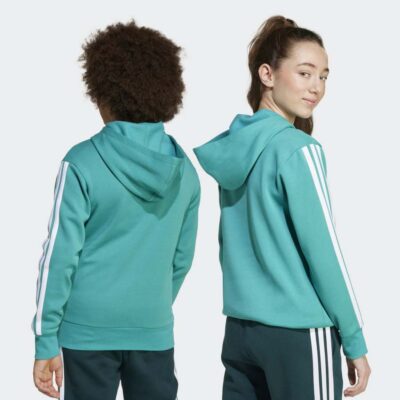 adidas Seasonal Essentials Tiberio 3-Stripes Fleece Παιδικό Φούτερ με Κουκούλα