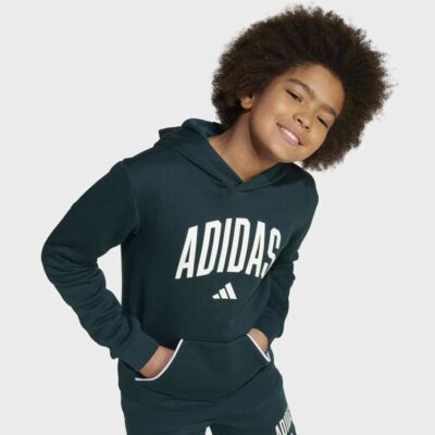 adidas Seasonals Essentials Collegiate Typography Παιδικό Φούτερ με Κουκούλα