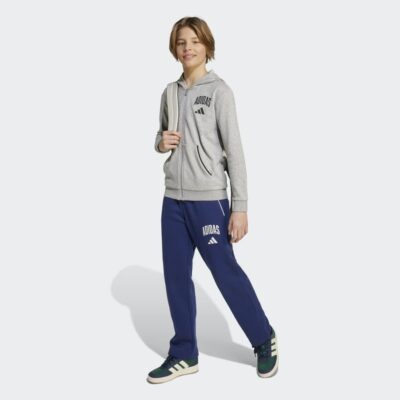 adidas Seasonals Essentials Collegiate Typography Full-Zip Παιδική Ζακέτα με Κουκούλα
