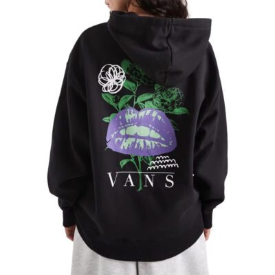 Vans Talk Talk Oversized Γυναικείο Φούτερ με Κουκούλα