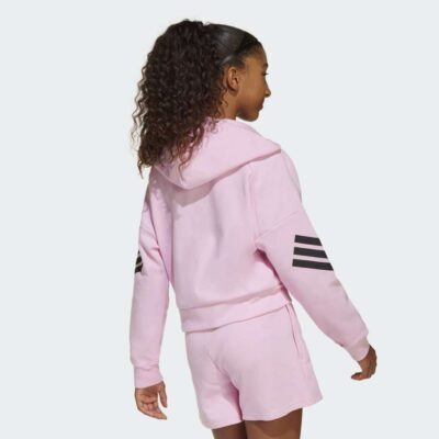 adidas Future Icons 3-Stripes Full-Zip Hooded Παιδική Ζακέτα με Κουκούλα