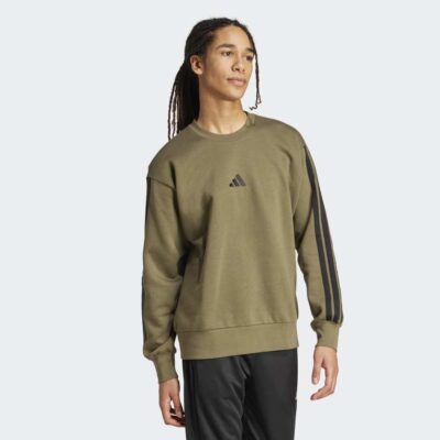 adidas Essentials 3-Stripes Fleece Ανδρική Φούτερ