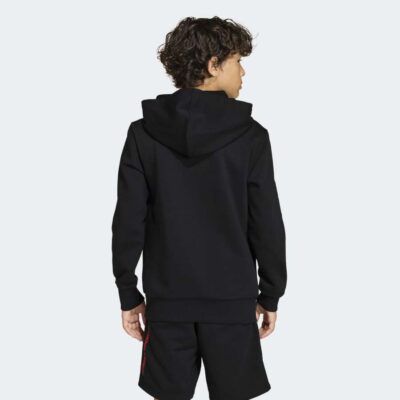 adidas Slogan Fleece Παιδικό Φούτερ με Κουκούλα