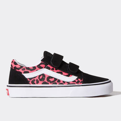 Vans Old Skool V Glitter Leopard Παιδικά Παπούτσια (VN000CYAFOC1)