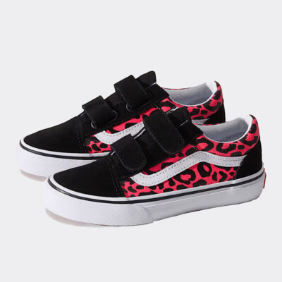 Vans Old Skool V Glitter Leopard Παιδικά Παπούτσια