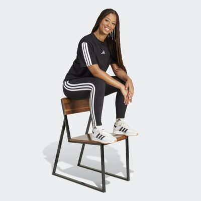 adidas Essentials 3-Stripes Boyfriend Tee-Stripes Cotton Γυναικείο T-Shirt