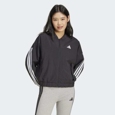 adidas Essentials 3-Stripes Lifestyle Woven Bomber Αντιανεμικό Μπουφάν (JD5317)