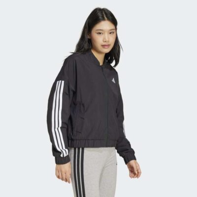 adidas Essentials 3-Stripes Lifestyle Woven Bomber Αντιανεμικό Μπουφάν