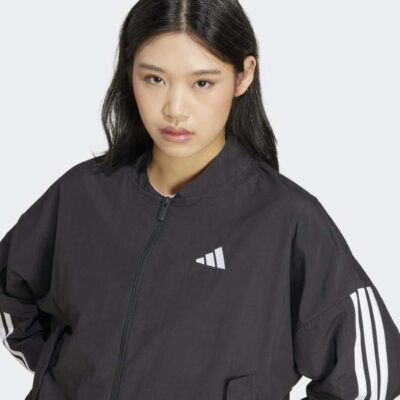 adidas Essentials 3-Stripes Lifestyle Woven Bomber Αντιανεμικό Μπουφάν