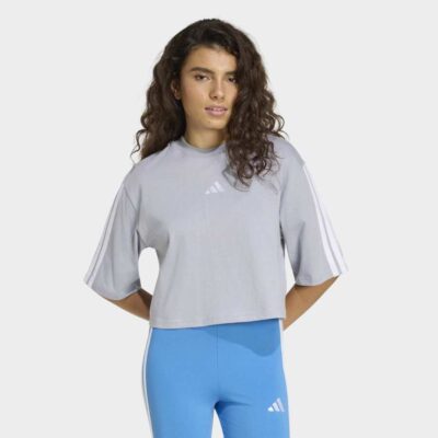 adidas Essentials 3-Stripes Cotton Loose Γυναικείο T-Shirt (KC5225)