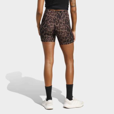 adidas Seasonal Essentials με Leopard Print Ποδηλατικό Κολάν
