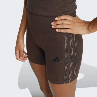 adidas Seasonal Essentials με Leopard Print Ποδηλατικό Κολάν