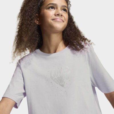 adidas Everyday Glam Cropped Graphic Παιδικό T-Shirt