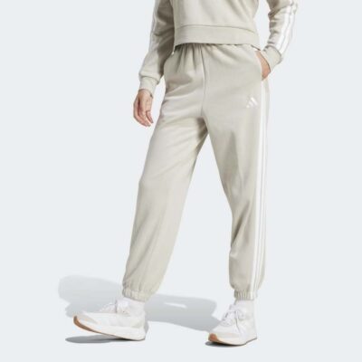 adidas Essentials Fleece 3-Stripes Loose Fit Γυναικείο Παντελόνι Φόρμας (JX7697)