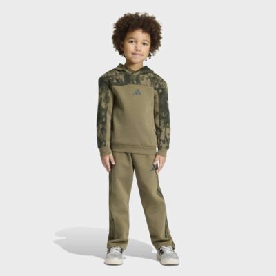 adidas Seasonal Essentials Little Kids Camo Fleece Jogger Παιδικό Σετ (KC9726)