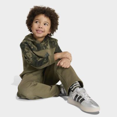 adidas Seasonal Essentials Little Kids Camo Fleece Jogger Παιδικό Σετ