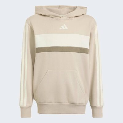 adidas Seasonal Essentials Tiberio 3-Stripes Fleece Παιδικό Φούτερ με Κουκούλα (KT1666)